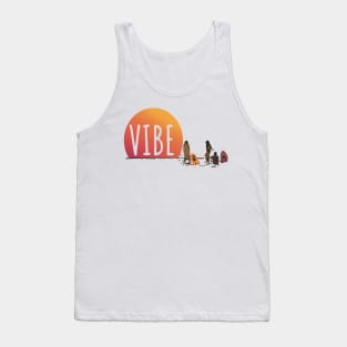 Vibe! Surfers on the Beach Tank Top